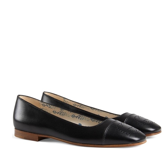 Gucci Hills Logo Ballet Interlocking G Flat (Women) BNIB 35 - Picture 2 of 9